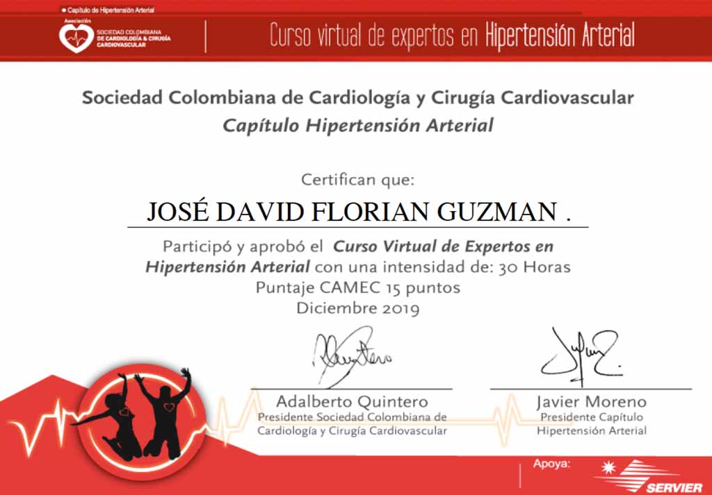 Imagen Certificado Hipertensión